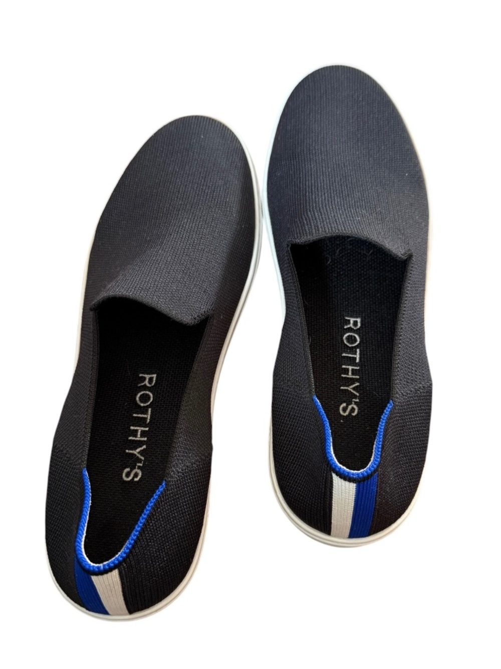 Rothy's Black Solid The Original Slip On Sneaker Size 11 Washable Comfort